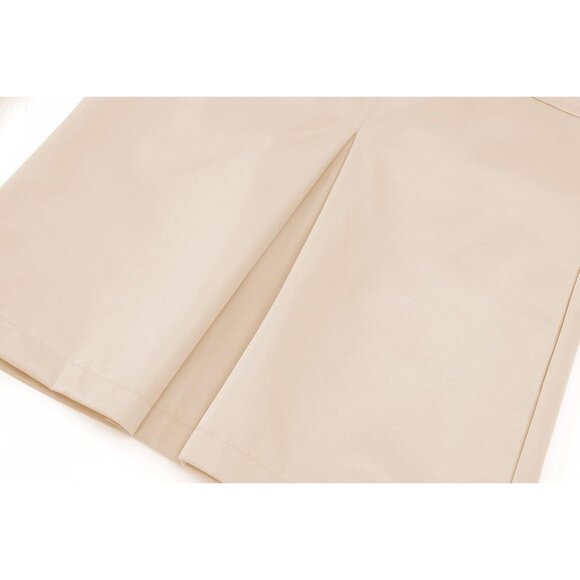 ⚡Women's White Trench Coat Double Breasted Classic Lapel Overcoat Belted Slim - Picture 7 of 7